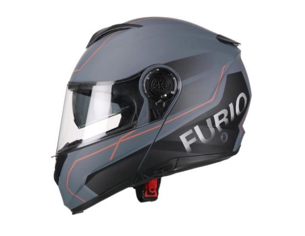 HELMET VITO FLIP UP FURIO MATT BLACK/RED 02016 Moto Helmets VITO Furio grey 2 (1)